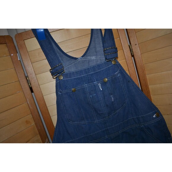 Vintage Overalls Bibbs Original Farmer Unisex Hipster Country Peasant Festival - Picture 2 of 6